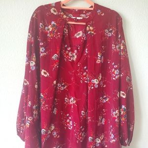 Altar'd State Floral Boho Tunic Top